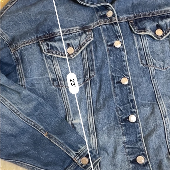 American Eagle boxy oversized denim jean jacket - Picture 4 of 4